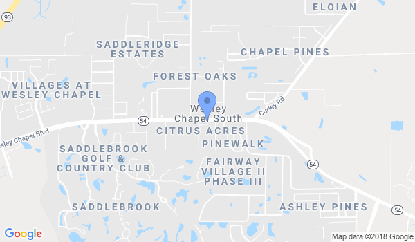 Wesley Chapel Karate location Map