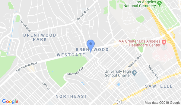 West Los Angeles Karate School location Map