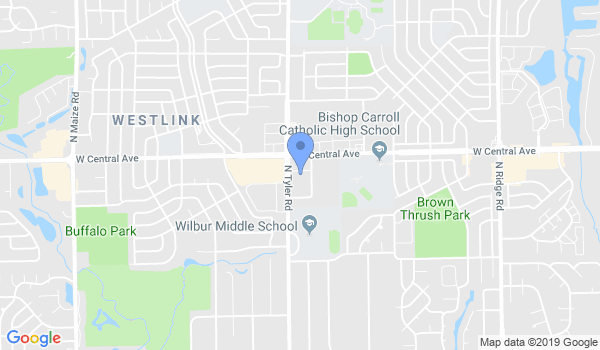 Wichita Airstrike Martial Arts location Map