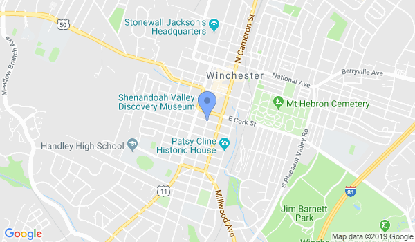 The Winchester Jiu Jitsu Academy location Map
