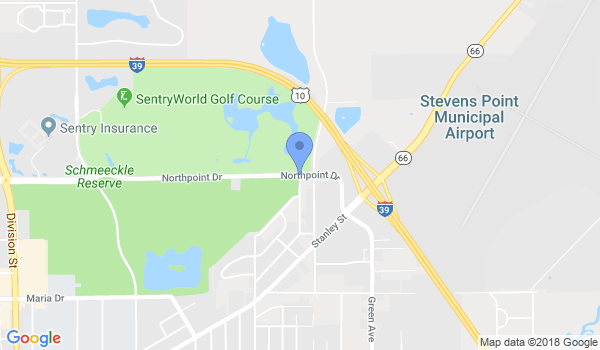 Wisconsin Budokai Karate/Judo/MMA location Map