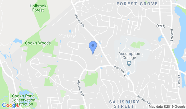 Worcester Brazilian Jiu Jitsu location Map