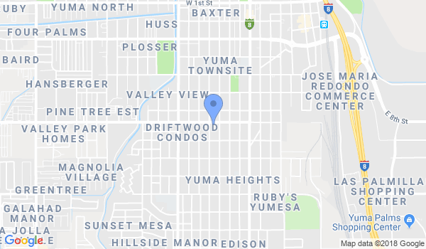 Yuma Taekwondo Center location Map