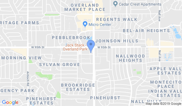 Amerikick Overland Park location Map