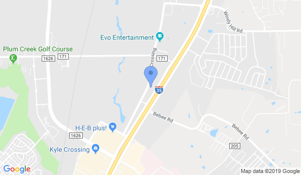 Austin Texas Martial Arts Centers location Map