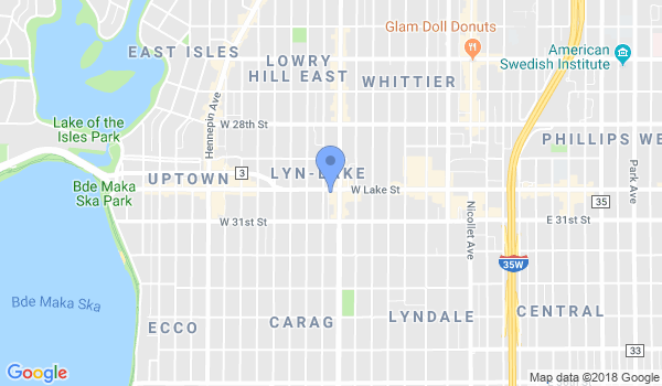 Minneapolis Wing Chun location Map