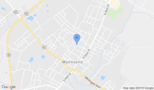 monticello martial arts location Map
