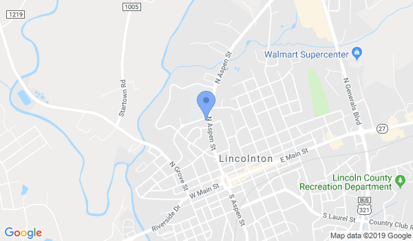 Lincolnton Kodokan Judo Club location Map
